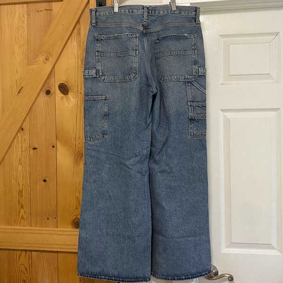 Agolde Magda Denim Carpenter Jeans in Entrance - Picture 5 of 10